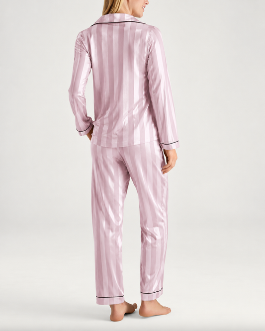 Striped Satin Pajama Set